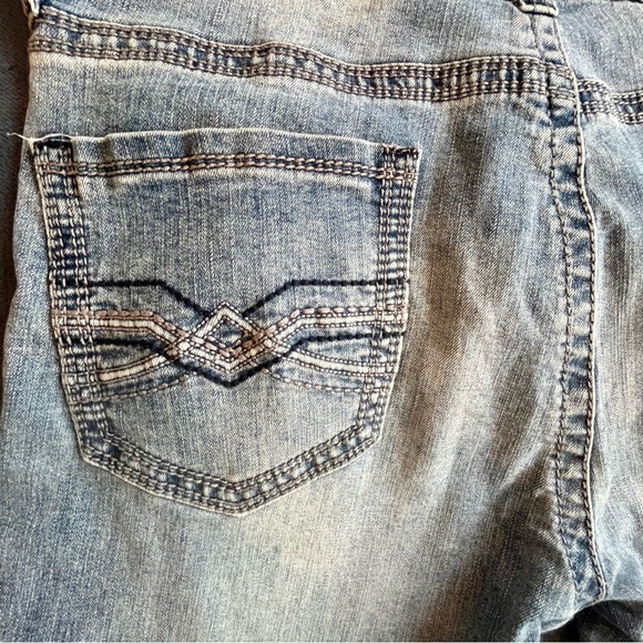 Seven7 Jeans Mens 34x34 Straight Fit Denim Stretch Pants light distress - Picture 7 of 12